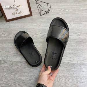 Dép da nam trơn - Xưởng sỉ giày Đại Hùng